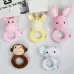 Baby Hand Rattles Toys Hand Grip Stick Newborn Soothing Toys Little Grey Elephant
