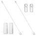5PCS 12 Inch Blinds Acrylic Transparent Rod Move Light Rod With Hook Handle