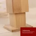 2 PCS Natural Bamboo Toothpick Box Square Restaurant Hotel Toothpick Can with Lid