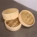 Xiaolongbao Bamboo Steamer Household Steamed Dumpling Cage Drawer Multi Layer Deepened Bamboo Steaming Rack 13cm Cage