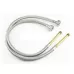 Weave Stainless Steel Flexible Plumbing Pipes Cold Hot Mixer Faucet Water Pipe Hoses High Pressure Inlet Pipe 80cm 8cm Copper Rod