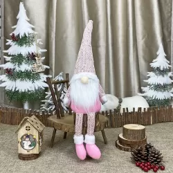 Christmas Decorations Dolls Faceless Elderly Dolls Window Decorations Pink