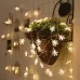 3m 20 LEDs USB Home New Year Christmas Decoration Snowflake Garland Light Warm White
