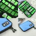 Portable Travel Organizer Storage Collection Bag Case Pouch Digital Gadget Electronic Accessories Blue