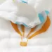 5 PCS Six-Layer Gauze Cotton Baby Square Handkerchief Saliva Towel Styles Random Delivery
