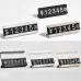 Metal Digital Grain Price Display Micro Standing Plate Single Layer Black