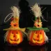 Halloween Pumpkin Lantern Hollow Glowing Foam Bar Decoration Green Hat