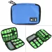 Portable Travel Organizer Storage Collection Bag Case Pouch Digital Gadget Electronic Accessories Blue