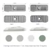 Faucet Silicone Draining Mat Anti-splash Kitchen Sink Non-slip Soap Mat Extra Large Deep Gray