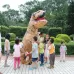 Inflatable Dinosaur Adult Costume Halloween Inflated Dragon Costumes Party Carnival Costume for Women Men Brown