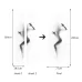 2 PCS/Set Silhouette Door Art Decor Home Creative DIY 3D Door Stickers Pattern for Wall Room Home Door Decor Decoration