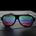 LED-CM03 LED Musical Shades Sound or Music Active LED Party Glasses with USB Charger