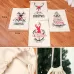 B Type Large Printed Linen Backpack Christmas Gift Bag Candy Bag