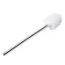 2PCS Stainless Steel Handle Toilet Brush Suit Household Hanger Frame Cleaning Brush White