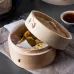 Xiaolongbao Bamboo Steamer Household Steamed Dumpling Cage Drawer Multi Layer Deepened Bamboo Steaming Rack 13cm Cage