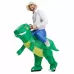 Operated Inflatable Dinosaur Fancy Polyester Dress Halloween Party Costume for Adult