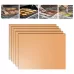 5 PCS  Barbecue Grill Mat Non-Stick BBQ Baking Mats 40 x 33cm Bronze