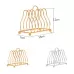 2 PCS Home Kitchen Small Bowls Dish Storage Drain Rack Silver