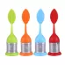Food Grade Leaf Silicone Make Tea Bag Stainless Steel Tea Strainers Random Color Delivery