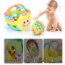 Soft Rubber Cartoon Bee Hand Knocking Rattle Dumbbell Early Educational Toy for Kid Hand Bell Baby Toy