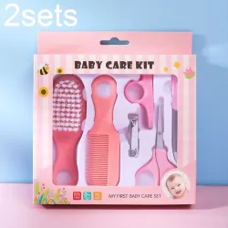 2sets 6 in 1 Baby Care Cleaning Kit Nail Scissors Combination Set