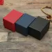 Litchi Texture Watch Box Jewelry Gift Box Earring Necklace Jewelry Watch Packaging Box Black