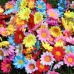 100 PCS 12 Leaf Sun Flower Head Simulation Small Chrysanthemum Sunflower Flower Head Color Mixing