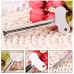 3 PCS Stainless Steel Squeezing Toothpaste Device Hair Key Squeegee Dyeing Tool Semicircular Metal Squeezer Silver