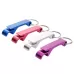 5 PCS Aluminum Wine Bear Bottle Opener Ring Keychain Key Chain Random Color Delivery