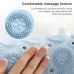 Bathroom Anti-slip Round Mat Suction Cup Massage Foot Pad Blue