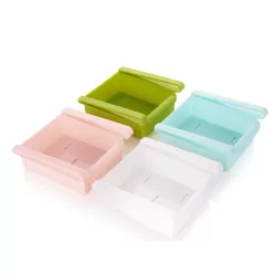 TM15010 Refrigerator Pull-Free Storage Box Drawer Egg Storage Freezer Box Pink