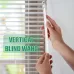 5PCS 12 Inch Blinds Acrylic Transparent Rod Move Light Rod With Hook Handle