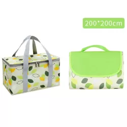 JY2209 Camping Moistureproof Portable Picnic Basket Set  Leaves