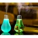 400ML Colorful Light Portable Bulb Shape Aromatherapy Air Purifier Humidifier for Home / Office / Car Gold