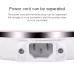 Portable Folding Silicone Intelligent Constant Temperature Travel Camping Electric Kettle Power cord US Plug Blue