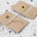 5 PCS Festival Creative DIY Retro Kraft Paper Handmade Large Dry Flower Greeting Card Birthday Card