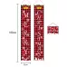 Christmas Decorations Red And Black Lattice Curtain Pull Flag Party Atmosphere Door Hanging Arrangement
