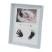 Desk Hanging Photo Frame PVC Baby Foot Hand Print Ink Pad Bedroom Wall Birthday Pictures Albums Light Blue