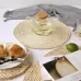 2 PCS Non-slip Natural Corn Woven Thickening Insulated Tea Mat Table Heat-resistant Casserole Mat Round Placemat 35cm