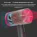 High-power Anionic Cold Hot Air Constant Temperature Hair Dryer EU Plug Red and Grey