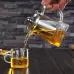550ml Stainless Steel Clear Heat Resistant Glass Filter Tea Pot