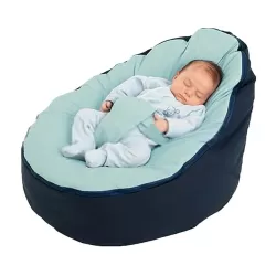 Classic Comfortable Safe Baby Sofa Feeding Bed Cover without Filling Blue