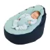 Classic Comfortable Safe Baby Sofa Feeding Bed Cover without Filling Blue