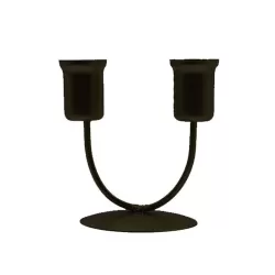 Small U Black U-shaped Iron Candle Holder Home Dinner Romantic Candle Holder Ornament