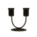 Small U Black U-shaped Iron Candle Holder Home Dinner Romantic Candle Holder Ornament