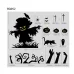 Halloween Decoration Stickers Pumpkin Lamp Spider Ghost Electrostatic Stickers