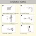 Stainless Steel Towel Bar Rotating Towel Rack Bathroom Kitchen Wall-mounted Towel Polished Rack Holder Brushed Two Poles