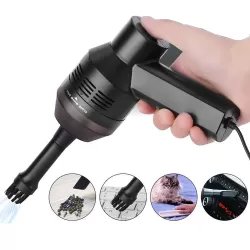 HK-6019D Portable Household Car Handheld Mini USB Vacuum Cleaner Dust Collector Cleaning Tools Black