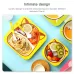 Baby Dish Tableware Set Cartoon Fork Feeding Dishes for Kids Utensils Natural Bamboo Fiber Bowl With Cup Spoon Plate Penguin