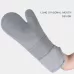 ZYA-426 Longer And Thicker Insulated Gloves Silicone Kitchen Baking Gloves Gray